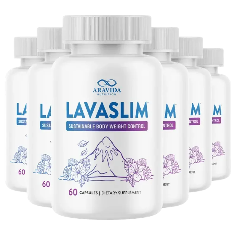 LavaSlim Weight Management Support — 6 Bottle / 180 Day Pack